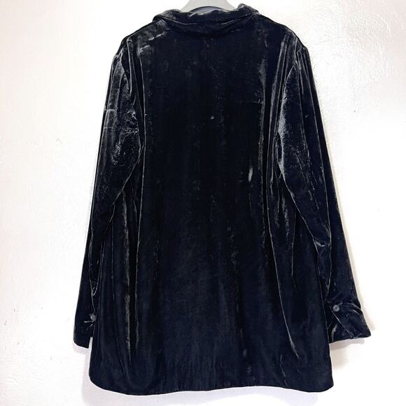 ANTHROPOLOGIE Alessia Velvet Blazer in Gray Green Size XL - Picture 6 of 16